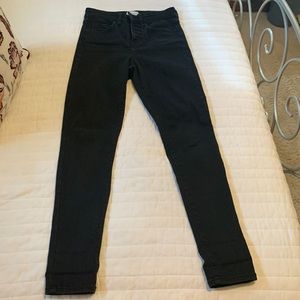 Black denim jeans